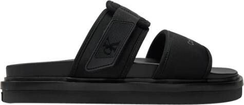 Calvin Klein Zwarte sandalen voor mannen Black Heren