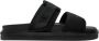 Calvin Klein Jeans Zwarte Dubbele Bar Platte Sandaal Black Heren - Thumbnail 9