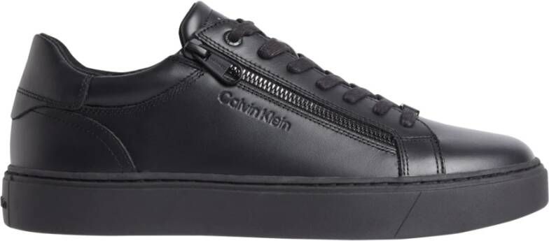 Calvin Klein Zwarte Sport Sneakers met Veters Black Heren