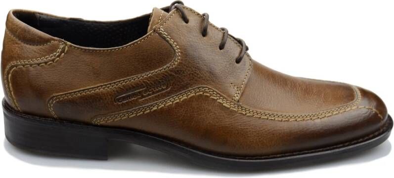 Camel active Stad Leren Veterschoen Brown Heren