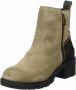 Camel active Taupe Plateau Enkellaars Beige Dames - Thumbnail 1