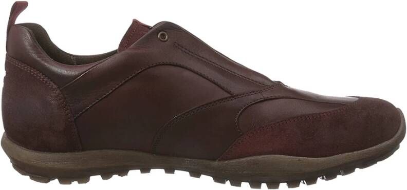 Camel active Trail Heren Sneaker van Leer en Suède Purple Heren