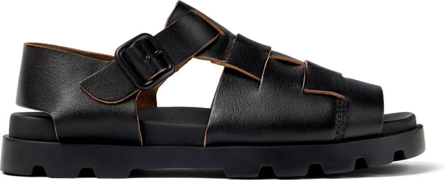 Camper Zwarte Brutus Herensandalen Black Heren