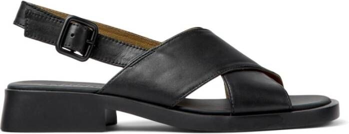 Camper Flat Sandals Black Dames