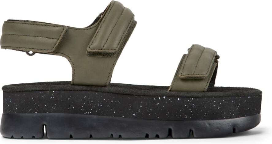 Camper Flat Sandals Groen Dames