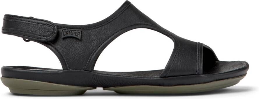 Camper Flat Sandals Zwart Dames