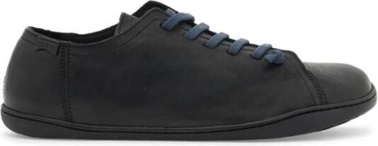 Camper Nubuck Leren Sneakers met Elastische Veters Black Heren