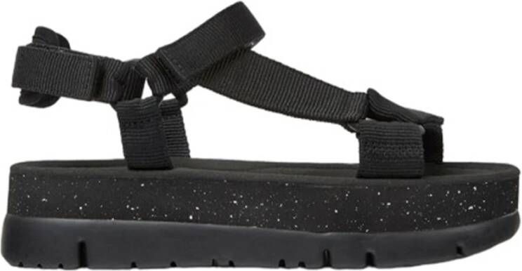 Camper Stijlvolle Platte Sandalen voor Vrouwen Black Dames