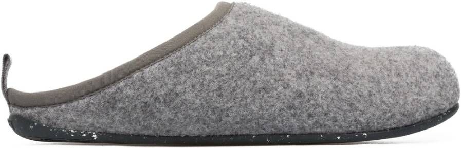 Camper Comfortabele wollen pantoffels voor dames Gray Dames