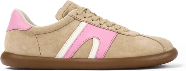 Camper Beige Casual Suède Damessneakers Beige Dames