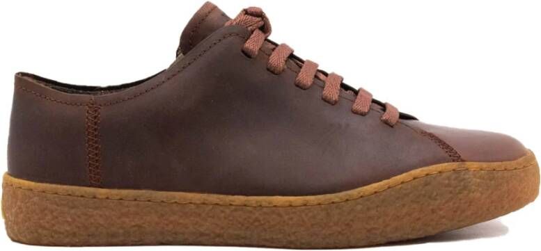 Camper Bruine platte schoenen voor moderne mannen Brown Heren