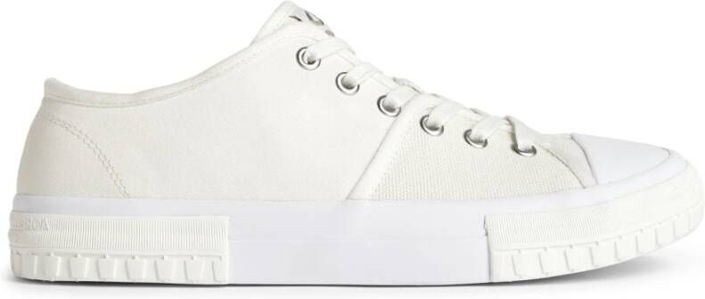 Camper Vulcanized Canvas Lace-Up Sneakers White Heren