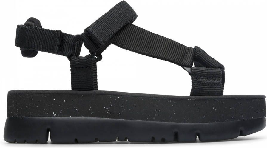 Camper Stijlvolle Platte Sandalen voor Vrouwen Black Dames