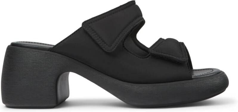 Camper Thelma Sandalen met gebogen hak Black Dames