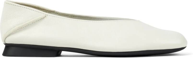 Camper Tijdloze vierkante Ballerinas White Dames