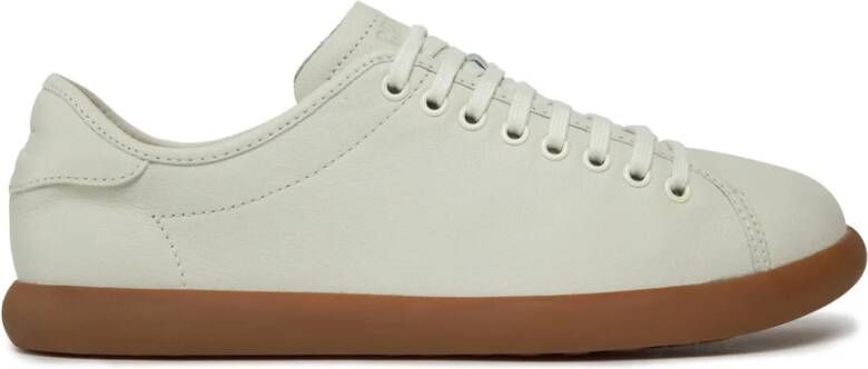 Camper Witte Leren Sneaker met OrthoLite Binnenzool White Heren