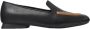 Camper Zwarte Leren Ballet Flats Black Dames - Thumbnail 1