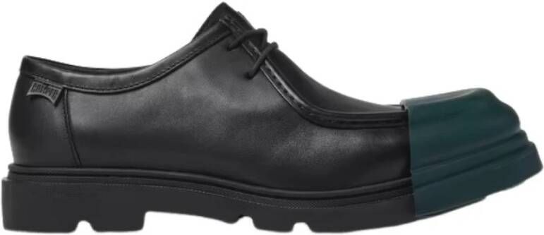 Camper Zwarte Leren Junction Schoenen Black Heren