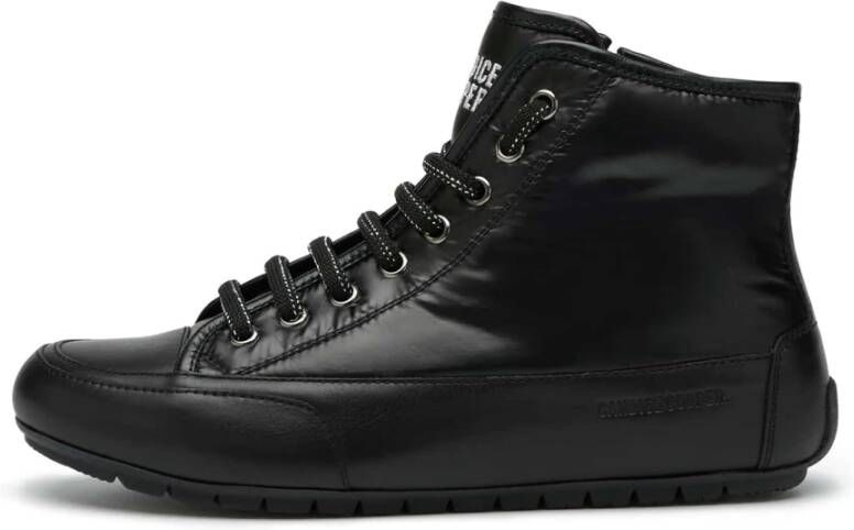 Candice Cooper High top leather and technical fabric sneakers Plus 102 Bord Black Dames