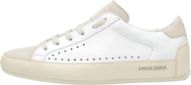 Candice Cooper Leather and suede sneakers Dafne White Dames