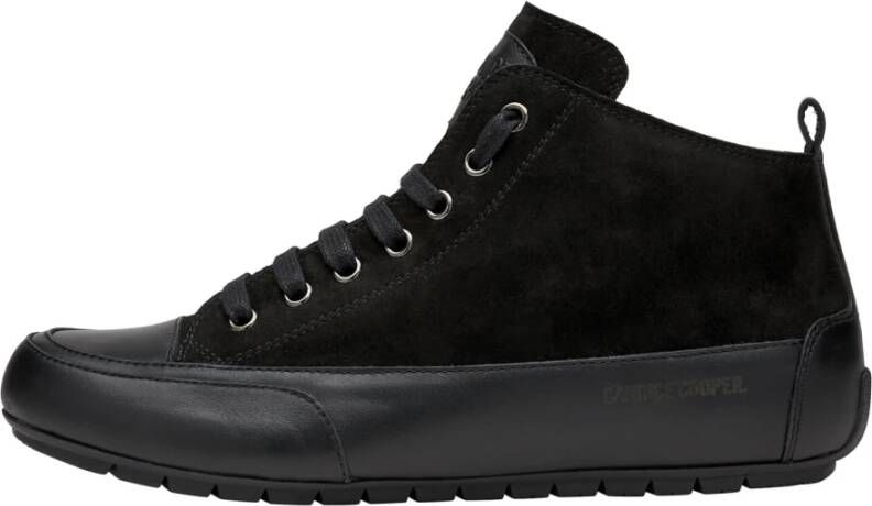 Candice Cooper Leather and suede sneakers MID Black Dames