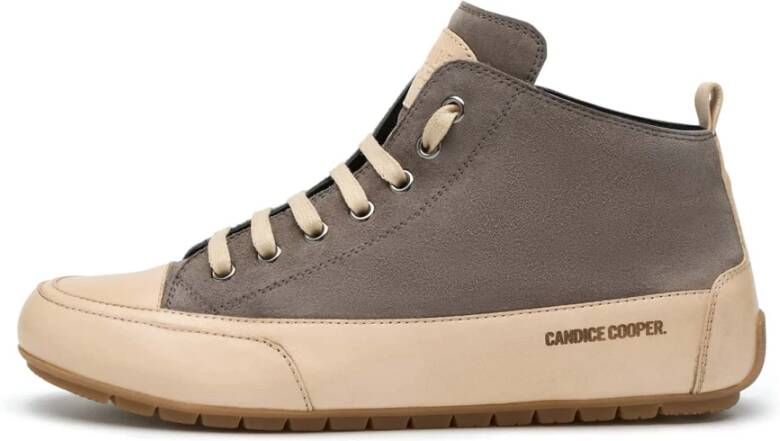 Candice Cooper Leather and suede sneakers MID Gray Dames