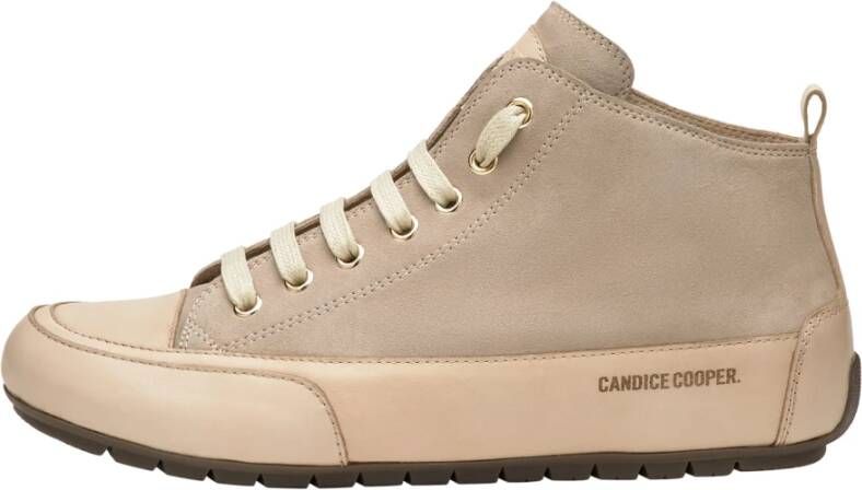 Candice Cooper Leather and suede sneakers MID Gray Dames