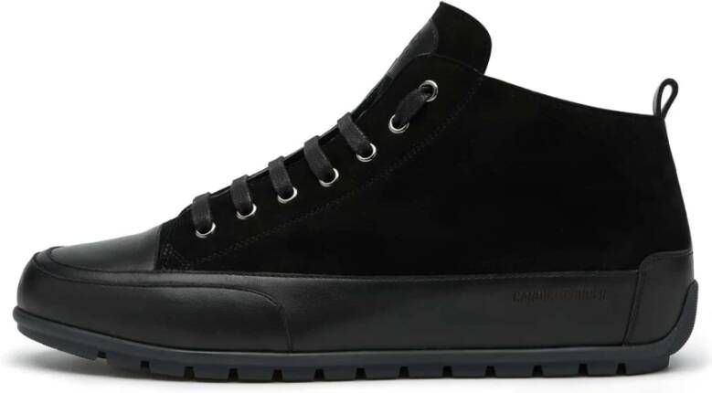 Candice Cooper Leather and suede sneakers MID Uomo Black Heren