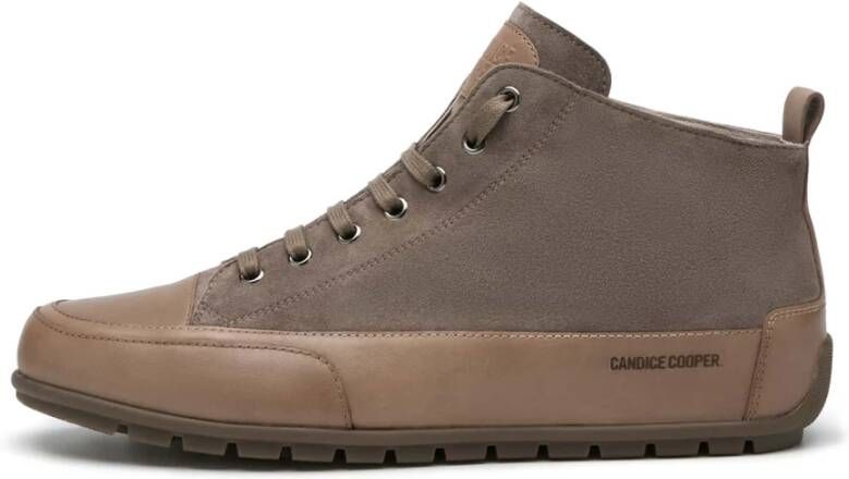 Candice Cooper Leather and suede sneakers MID Uomo Gray Heren