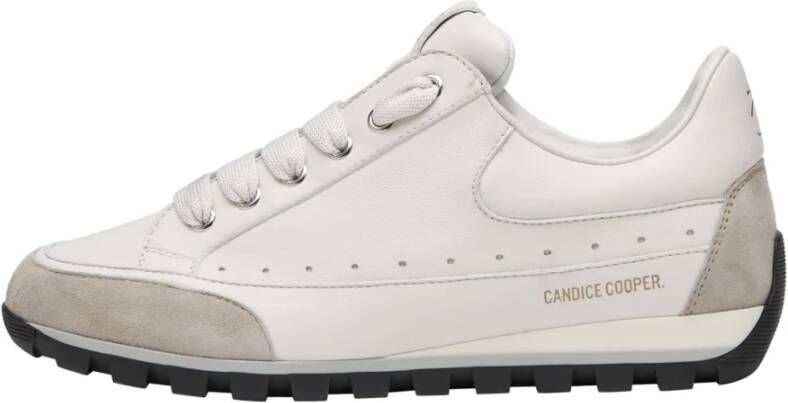 Candice Cooper Leather and suede sneakers Runlo Track White Dames