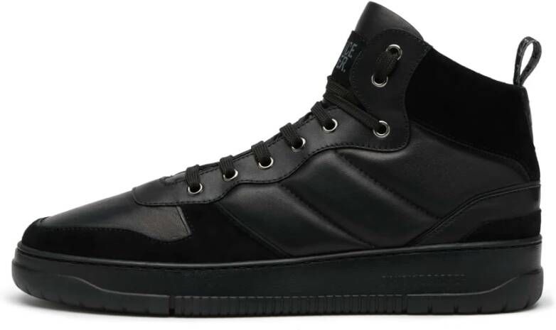 Candice Cooper Leather and suede sneakers Vito MID 11 Black Heren