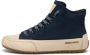 Candice Cooper Leather and velour ankle sneakers Plus Blue Dames - Thumbnail 1