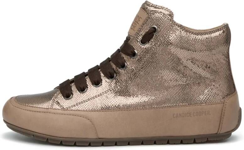 Candice Cooper Leather high top sneaker Plus Chic Gray Dames