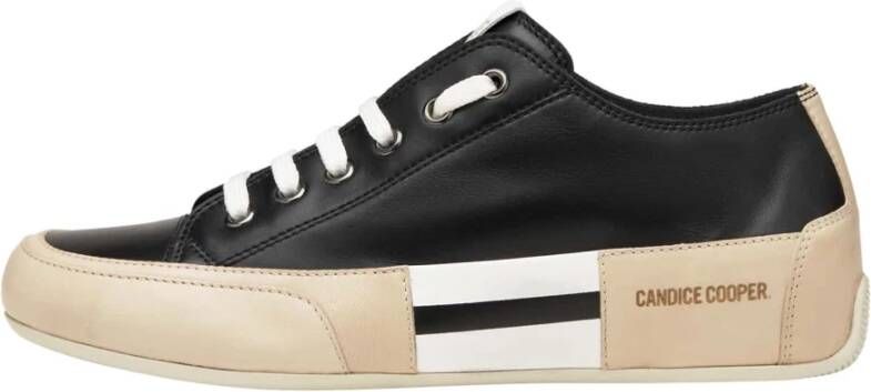 Candice Cooper Leather sneakers Rock Patch S Black Dames