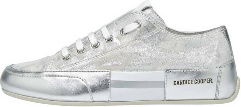 Candice Cooper Leather sneakers Rock Patch S Gray Dames