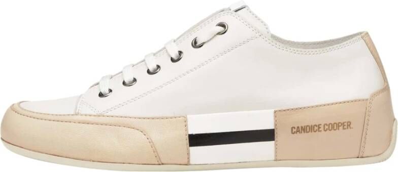 Candice Cooper Leather sneakers Rock Patch S White Dames