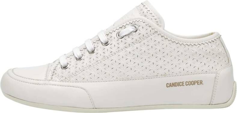 Candice Cooper Leather sneakers Rock Piping ZIG White Dames