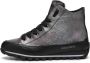 Candice Cooper Metallic leather ankle trainer Janis Plus Chic FUR Gray Dames - Thumbnail 1