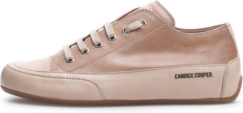 Candice Cooper Buffed leather sneakers Rock S Brown Dames