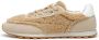 Candice Cooper Sneakers in eco suede and wool Plume. Beige Dames - Thumbnail 1