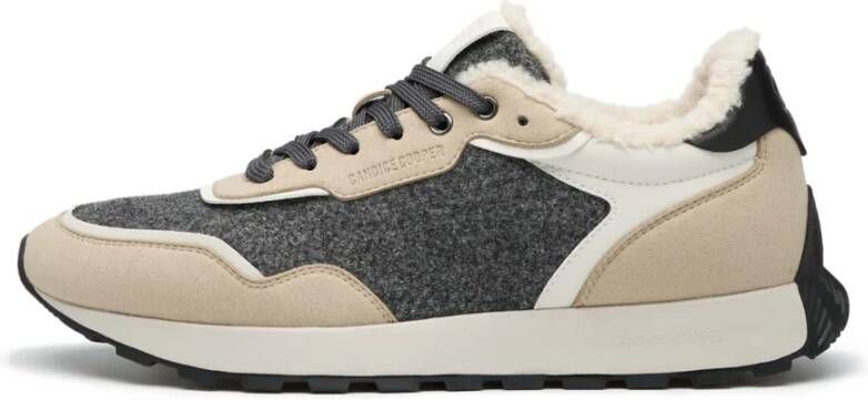 Candice Cooper Suede and fabric sneakers Plume FUR U. Beige Heren