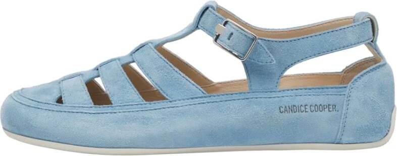 Candice Cooper Suede sandals Rock T-Bar Blue Dames