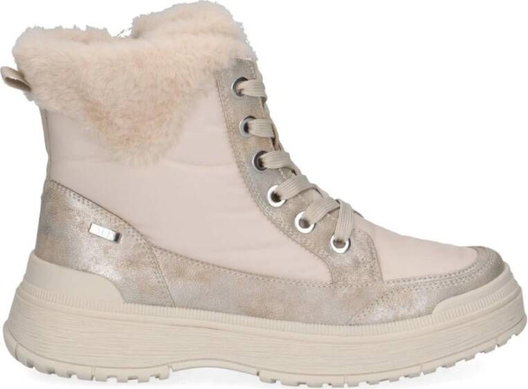 Caprice Beige Casual Gesloten Enkellaarsjes Beige Dames