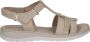 Caprice Beige Casual Open Flat Sandals Beige Dames - Thumbnail 2