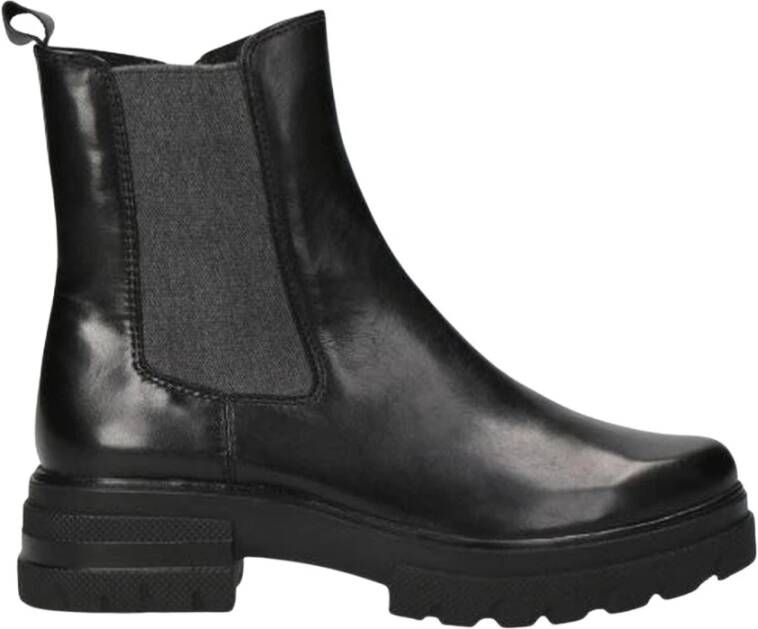 Caprice black casual closed booties Black Dames