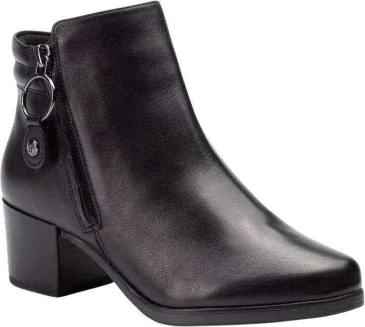 Caprice black casual closed booties Zwart Dames