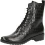 Caprice Franka leren veterboots crocoprint zwart - Thumbnail 3