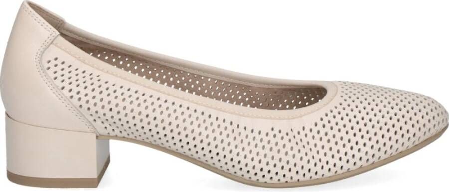 Caprice Elegante Beige Gesloten Formele Zakelijke Schoenen Beige Dames