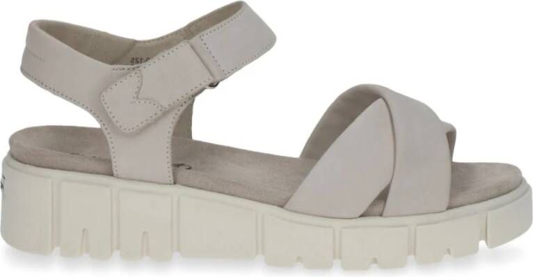 Caprice Flat Sandals Beige Dames