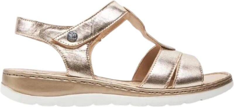 Caprice Gouden Sandalen Lente Zomer 2024 Beige Dames